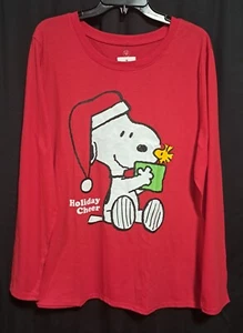 Family Fun Christmas Tee, "Holiday Cheer", Red, 2XL - Picture 1 of 3