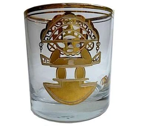 6 vasos de whisky de alta calidad con elaborada pintura dorada - Nuevo - Imagen 1 de 3