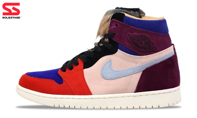 Nike Jordan 1 Retro High OG x Aleali May Court Lux (BV2613-600) Womens Size 6-12 - Image 1 of 4