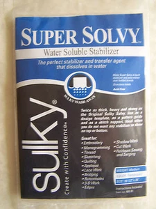 Super Solvy Water Soluble Stabilizer Sulky 19.5" x  36"  405-01 - Picture 1 of 1