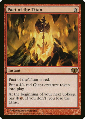 PACT OF THE TITAN - MTG Future Sight Rare Instant - Image 1 of 1