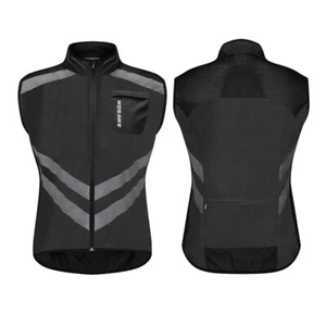 WOSAWE Men's Cycling Vest MTB Road Bike Reflective Jacket Bicycle Sports Gilet - Picture 1 of 15