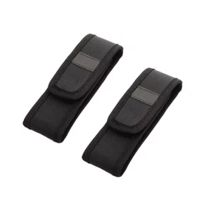 2x Holster Halter Etui Gürteltasche Nylon Tasche für LED Taschenlampe Taschenlampe Lampe schwarz - Bild 1 von 8