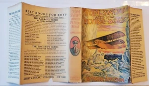 Tom Swift and His Flying Boat - vintage children's series book with original DJ - Imagen 1 de 14