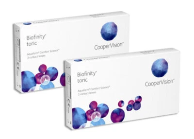 COOPERVISION Biofinity Toric for Astigmatism CooperVisio 2x6 Torische Kontaktlinsen +Behälter