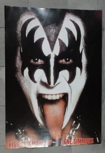 Póster promocional de cara de Gene Simmons beso y maquillaje - Imagen 1 de 1