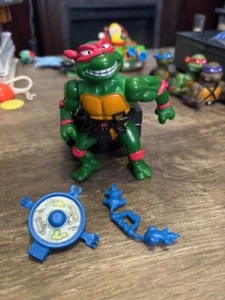 Vintage 1989 TMNT Breakfightin' Raphael Action Figure WITH ACCESSORIES - Picture 1 of 1