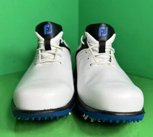 Zapatos de golf Footjoy Hydrolite para hombre 7 M blanco negro azul cuero 50031 - Imagen 1 de 6