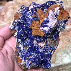 195gr BEST NATURAL Azurite/Malachite Crystaln Minerals Specimens - Picture 1 of 7