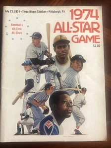 1974 MLB All Star Game Program Three River Stadium Pirates - Picture 1 of 9