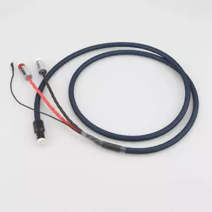 Cable de brazo de fono de audio HIFI con blindaje RCA 5 pines DIN RCA U enchufe de pala - Imagen 1 de 9