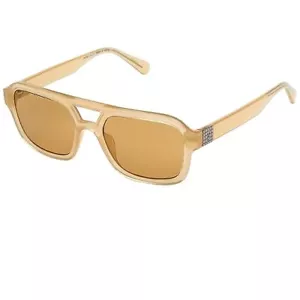 Guess Unisex 53mm Shiny Beige Sunglasses GU8259-57E-53 - Picture 1 of 2