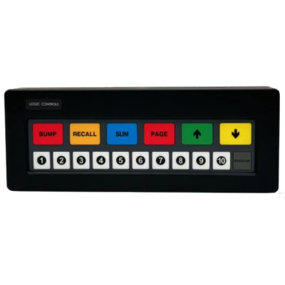 Logic Controls KB1700-B KB1700, 17 Key Programmable Keypad - Bump Bar - Black - Image 1 of 2