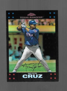 2007 TOPPS CHROME REFRACTOR #241 NELSON CRUZ TEXAS RANGERS - SHARP! 2ND YEAR - Picture 1 of 2