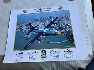 2011 Best Wishes Blue Angels Fat Albert Airlines 11x14 team signed picture SFO - Picture 1 of 4