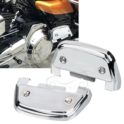 Chrome Passenger Foot Floorboard Covers For Harley Electra Road King Glide 87-23 Foto 1 de 4