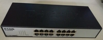 D-Link DSS-16+ 16-Port 10/100 Unmanaged Rackmount Ethernet Switch 3.2Gbps TESTED - Image 1 of 2