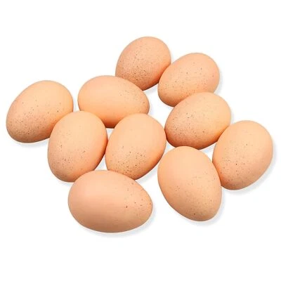 Artificial Egg 10pcs Fake Food Faux Kitchen Decor Theater Prop Display - Image 1 of 4