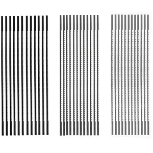 FOXBC 5 Inch Plain End Scroll Saw Blade Set, 36 Pack (28TPI, 12 TPI, Silver) - Picture 1 of 3