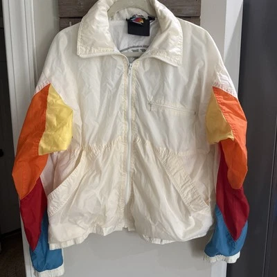 Chaqueta Náutica de Surf HOBIE de Colección Años 80 Para Hombres XL Cremallera Completa Cortavientos ¡Rara! Foto 1 de 4