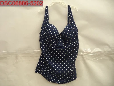 Traje de baño Liz Claiborne talla S para mujer camiseta tankini de punto blanco marino 190608817190 Foto 1 de 4