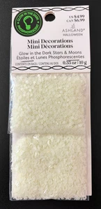 ASHLAND HALLOWEEN MINIATURES GLOW IN THE DARK STARS & MOONS 2025 ~ NEW IN PKG - Picture 1 of 5