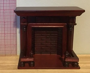 Dolhouse Miniatur 1:12 Mahagoni Kamin - Bild 1 von 8