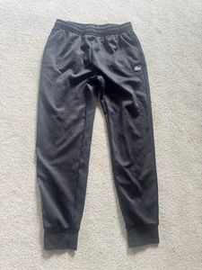 Lacoste Mens Tapered Fit Jogger in Black Size Medium EUC - Picture 1 of 10