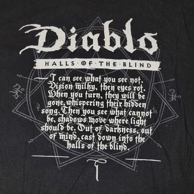 Diablo Blizzard Video Game T Shirt Unisex Adult Medium Halls Of The Blind - Image 1 of 4