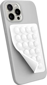 Suction Phone Case Mount, Silicon Adhesive Accessory for iPhone White - Picture 1 of 7
