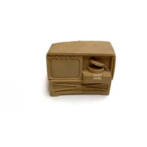 50er Jahre Marx Miniatur Puppenhaus TV HiFi Stereo beige Maßstab 1:18 - Bild 1 von 6