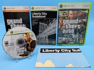 Grand Theft Auto IV (Microsoft Xbox 360, 2008) Complete w/Map & Manual - Tested - Picture 1 of 7