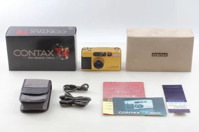 Tested! [MINT in BOX] Contax T2 Gold Point & Shoot 35mm Film Camera From JAPAN - Image 1 of 4