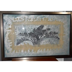 Studio Art Carolyn Johnson Mixed Media Wall Art "Strands Palm" Fine Art - Picture 1 of 9