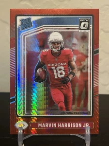 2024 Donruss Optic - Rated Rookie Marvin Harrison Jr. Red Hyper Prizm RC #276 - Bild 1 von 2