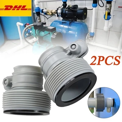 MARKENLOS 2 Stück Pool Adapter B Pumpe Anschluss Für INTEX Ø 32 auf 38 Mm Pool-Schlauch DE