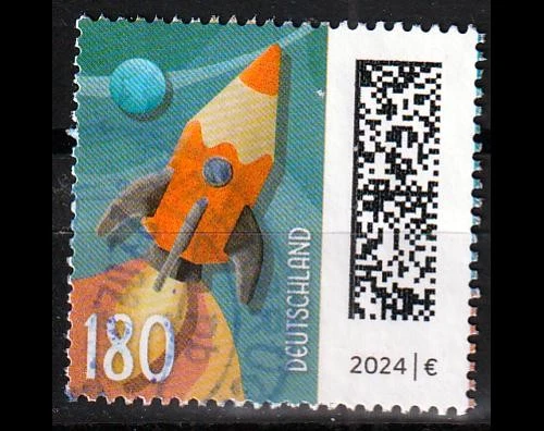 Bund BRD Welt der Briefe 180 ct Raketenpost - Mi. 3870 gestempelt - Bild 1 von 1