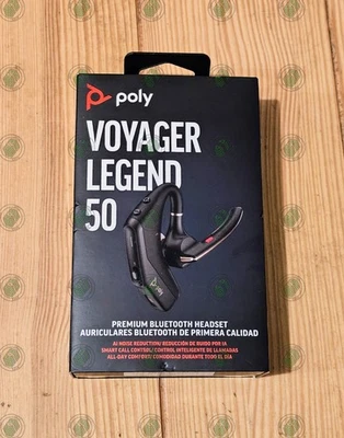 G1N Poly Voyager Legend 50 Premium Bluetooth Headset Color Black  and SEALED - Image 1 of 4