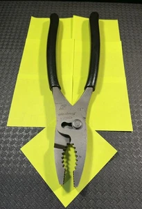 Snap-on Tools 9” Talon Grip Combination Slip Join Pliers BLACK 49ACF very NICE - Picture 1 of 22