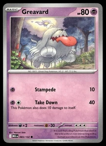 Greavard 065/132 Pokemon ME01: Mega Evolution Non Holo - Picture 1 of 2
