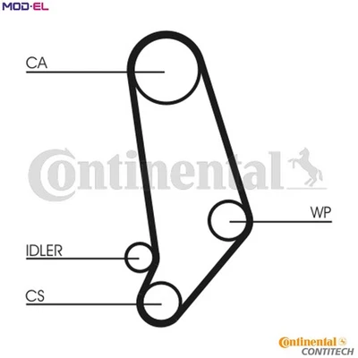KIT CORREA DE DISTRIBUCIÓN CT660K1 PARA VW AUDI 100/5000 200 4000 90 80 QUATTRO CUPÉ 2.2L Foto 1 de 4