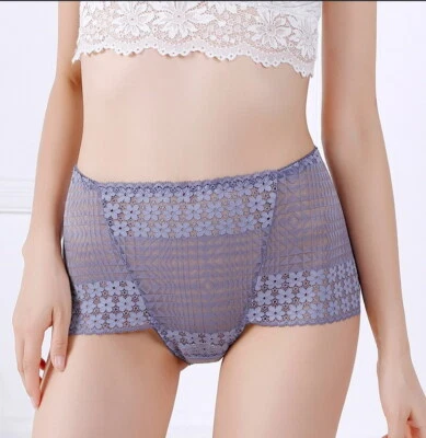 Mujeres Calzoncillos Cintura Alta Bragas Malla Flores Levantador de Glúteos Pantalones Talla Grande 89761 Foto 1 de 4