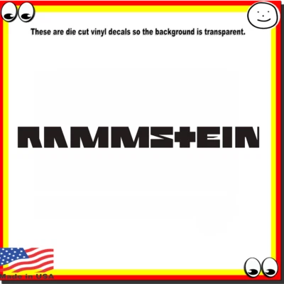 Rammstein Band Music Logo Vinyl Cut Sticker Decal #2 - Image 1 of 2