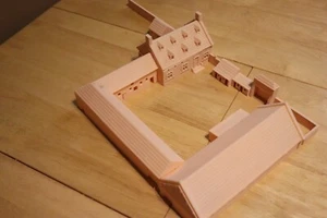 La Haye Sainte Farm House 3 Buildings+ Wargaming 1815 Napoleonic 12mm WATERLOO - Picture 1 of 9