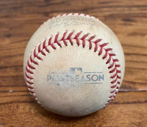 Astros vs Red Sox Game Used Baseball 10/6/2017 ALDS Game 2 Keuchel Bradley Hit - Picture 1 of 5