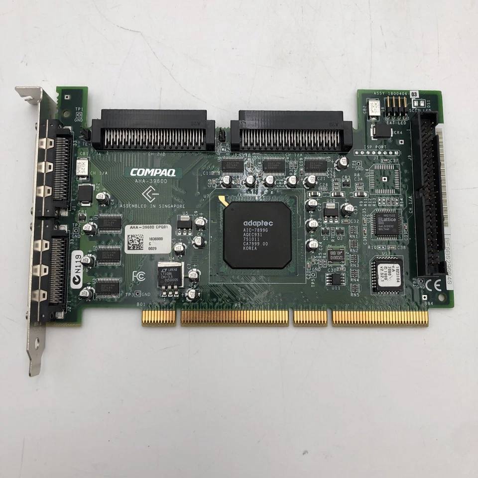 Adaptec AHA-3960D Ultra2 Wide Dual Channel SCSI Controller PCI-X  READ - Image 1 of 4