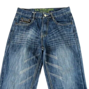US POLO ASSN Slim Straight Jeans Size 14 - Picture 1 of 3