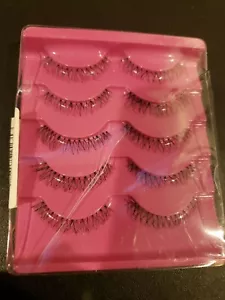Paquete de 5 pares/juego de pestañas postizas naturales de maquillaje fino maquillaje suave - Imagen 1 de 1