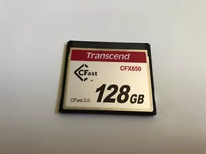 Transcend 128GB CFast 2.0 Memory Card CFX650 MLC Read 510MB/s Write 370MB/s - Picture 1 of 2