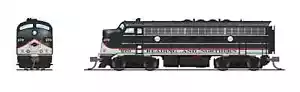 Broadway N-Scale 7759 EMD F7 AB, RBMN 270/275, BLACK/RED/WHITE, A-UNIT PARAGON4 - Picture 1 of 4
